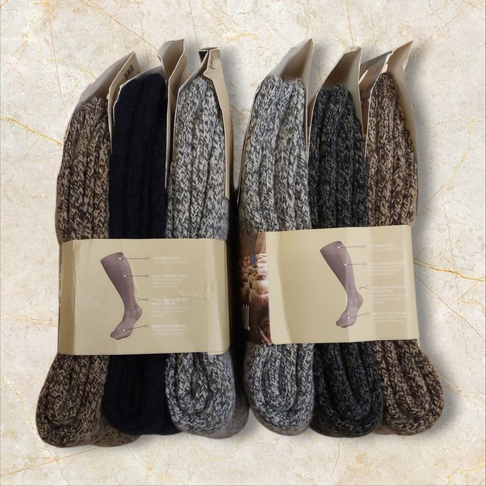 Skarpety męskie wełniane 6 par 60 zł