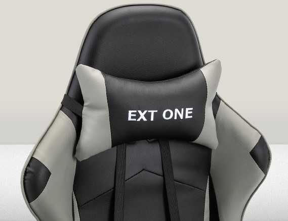 Кресло геймерское черно-серое кресло игровое, кресло компьютерное