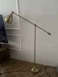 Złota lampa stojaca retro vintage Ikea Barometer