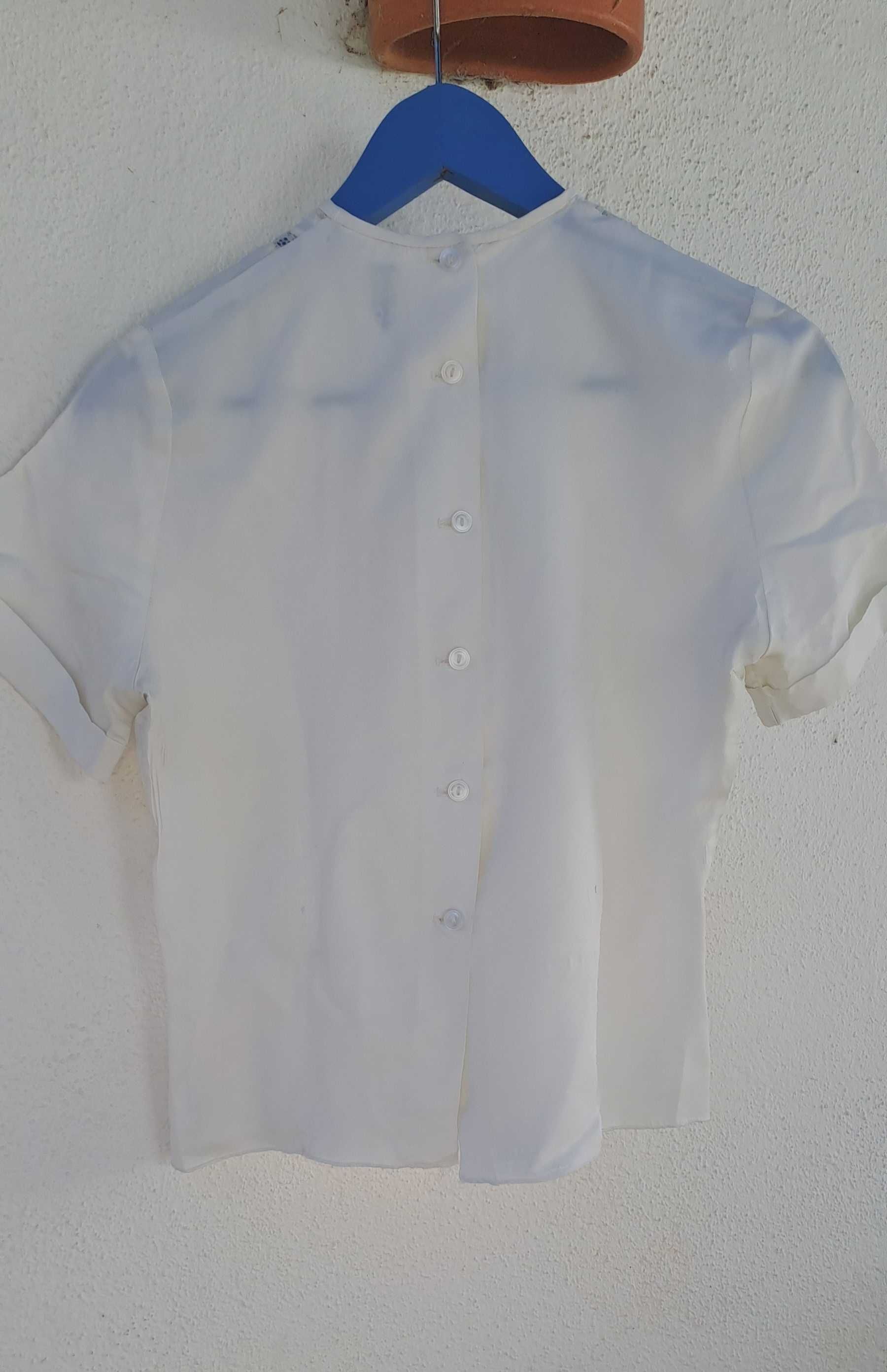 Camisa branca Vintage