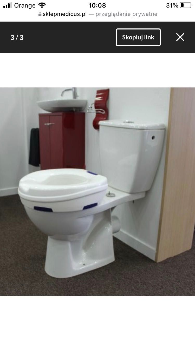 nasadka  podwyższająca na wc