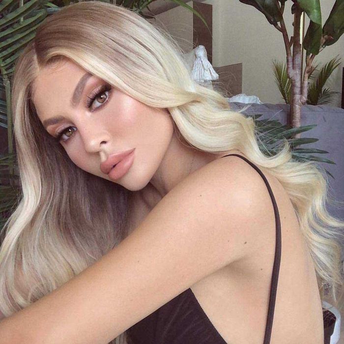 Peruca sintética de aspeto natural, resistente ao calor, nova