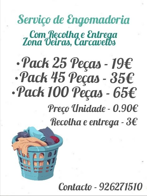 Serviço de Engomadoria Recolha e Entrega