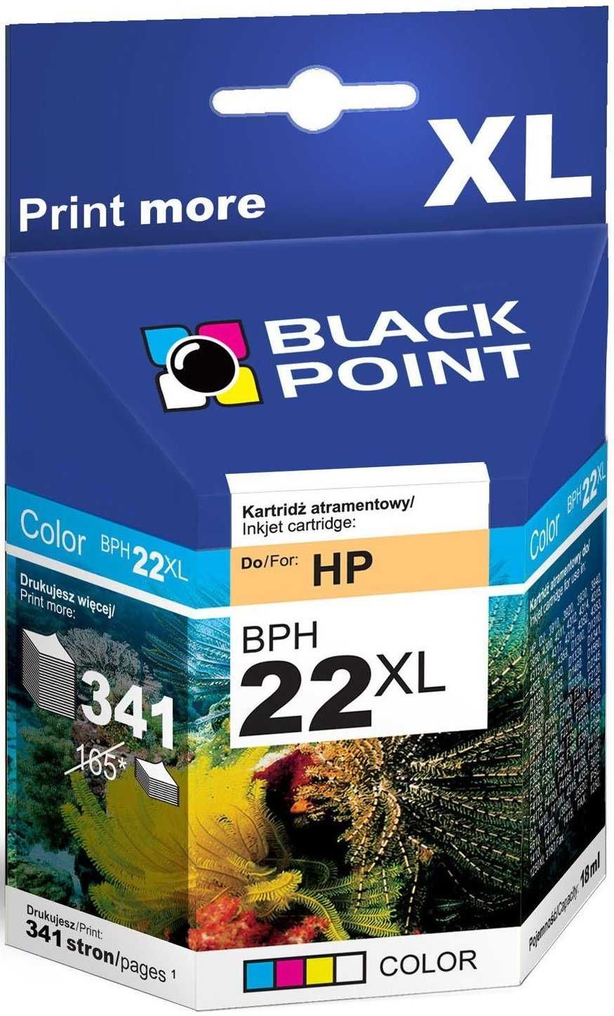 Tusz BLACK POINT BPH22XL Zamiennik HP C9352CE - NOWY
