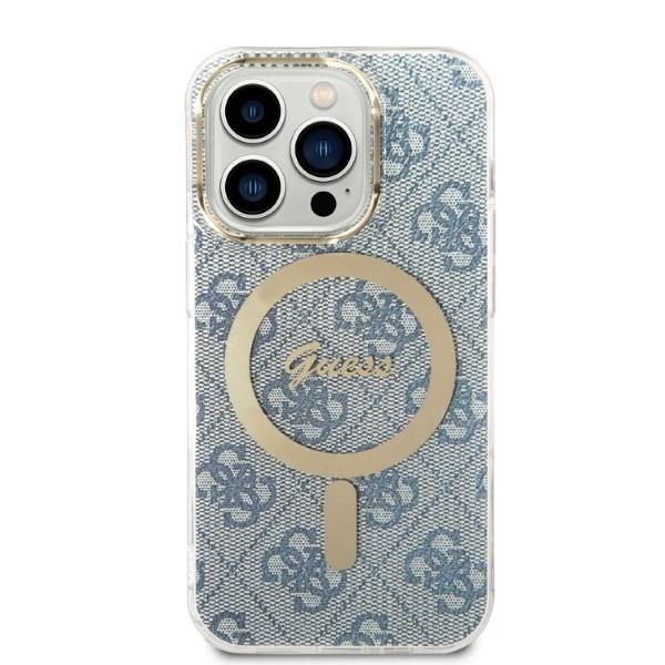 Zestaw Etui i Ładowarka Guess iPhone 14 Pro Max 6,7" Niebieskie