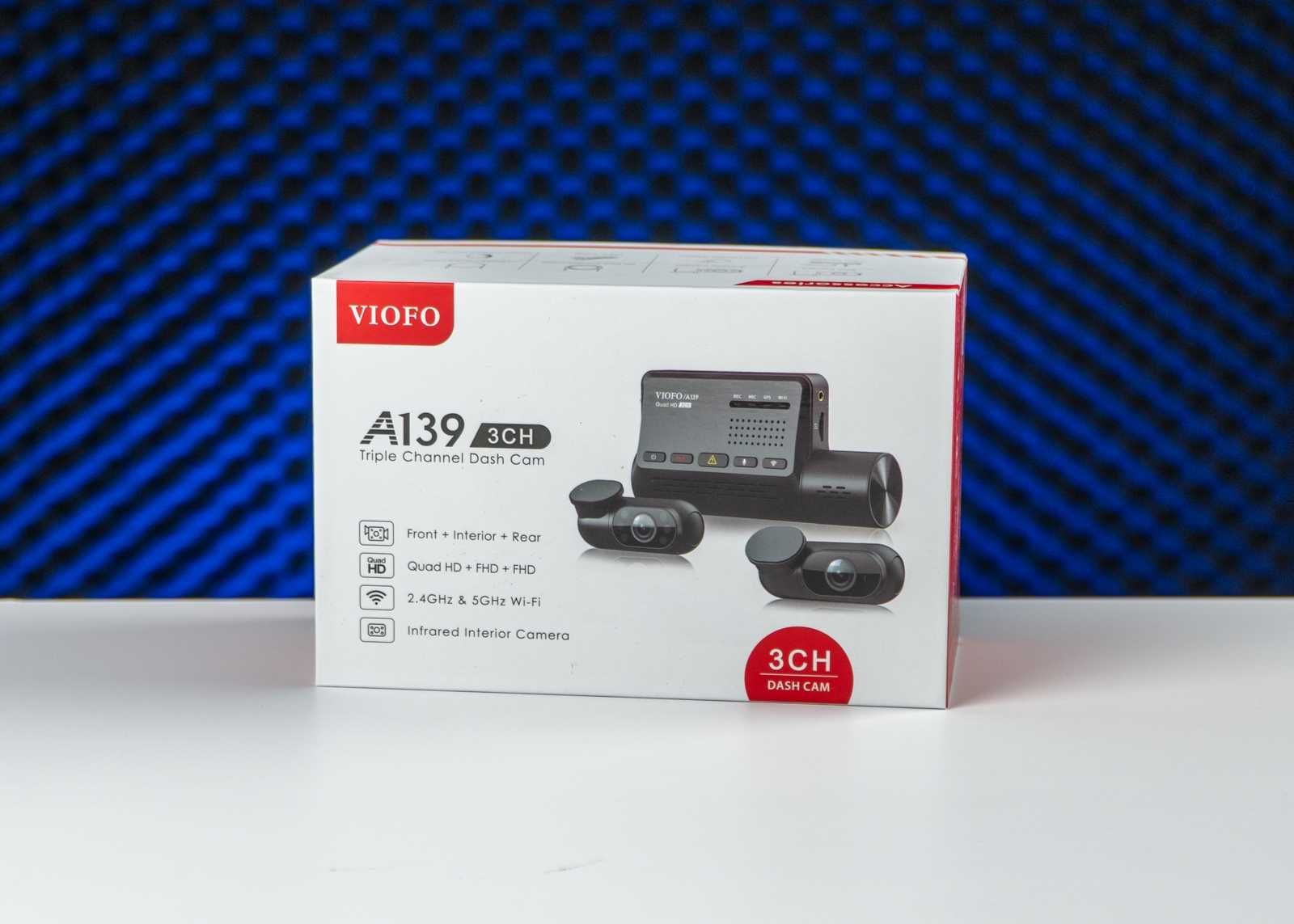 Видеорегистратор VIOFO A139 3CH с тремя камерами и GPS - Гарантия