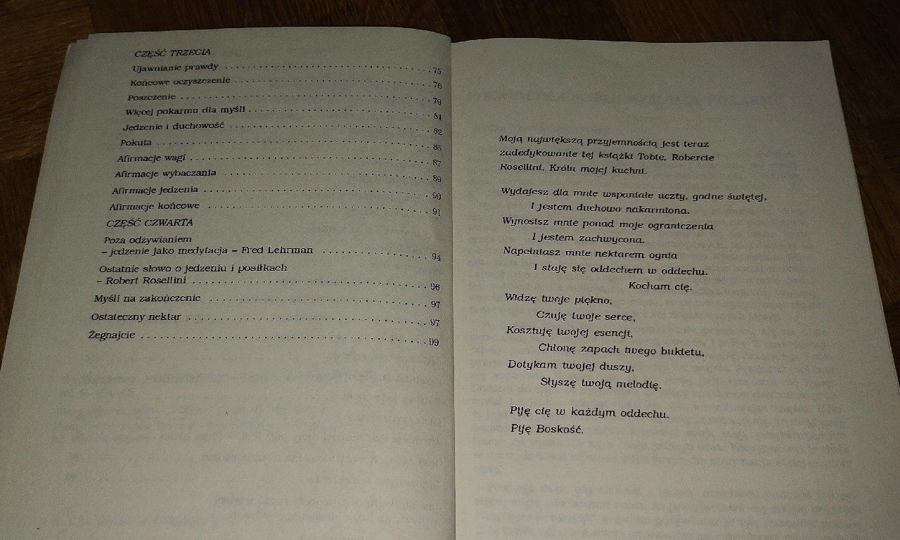 Ray JEDYNA DIETA JAKA JEST uczucia emocje jedzenie medytacja afirmacje