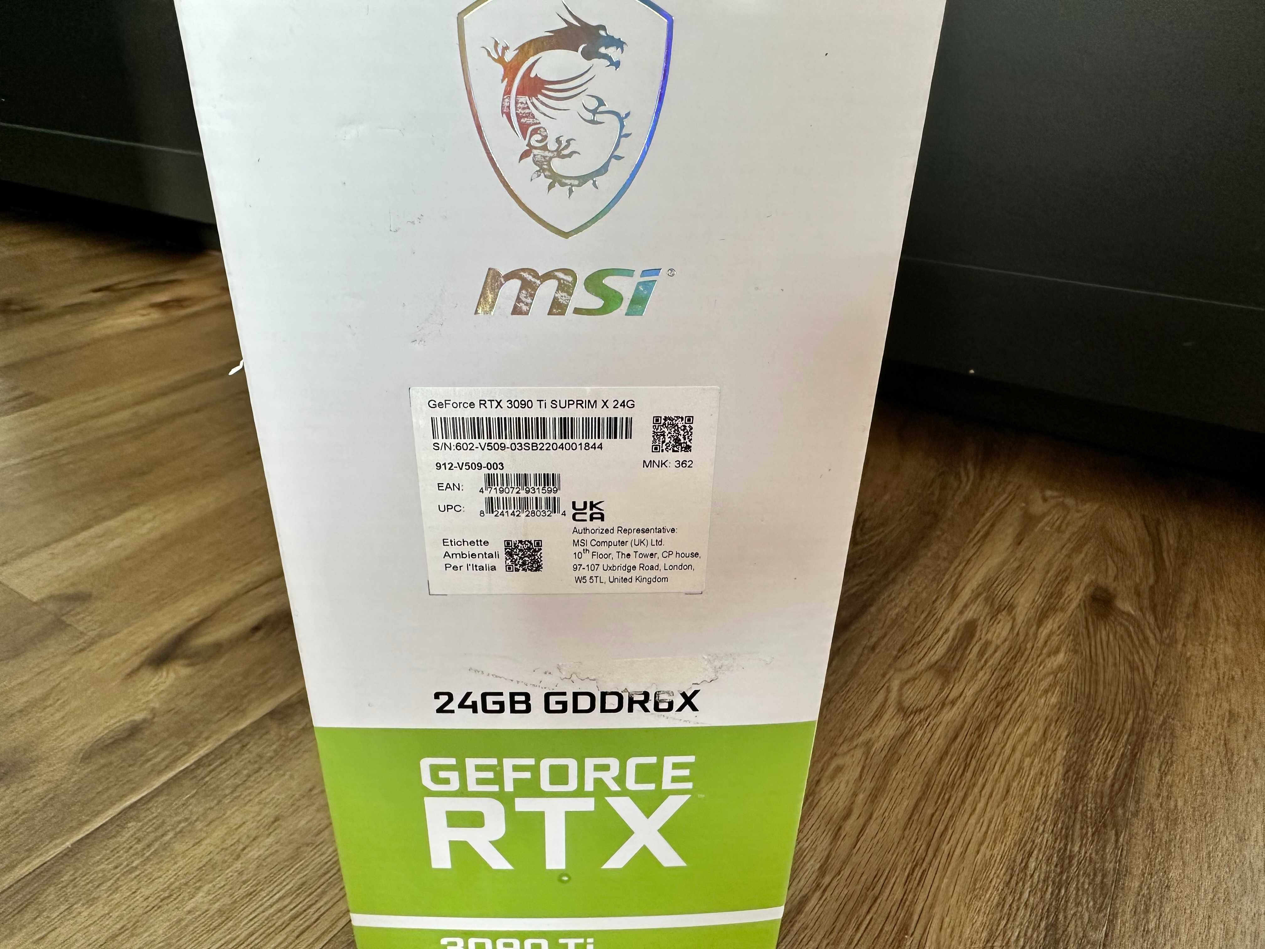Grafika MSI GeForce RTX 3090 Ti SUPRIM X 24G