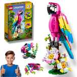 Klocki LEGO Creator 3w1 Papuga Żaba Ryba PREZENT 253el Zestaw 7+ 31144