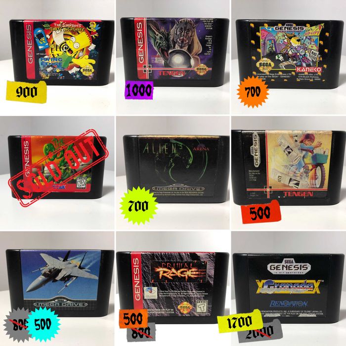 Sega Mega Drive Genesis Картриджи Игры Оригинал