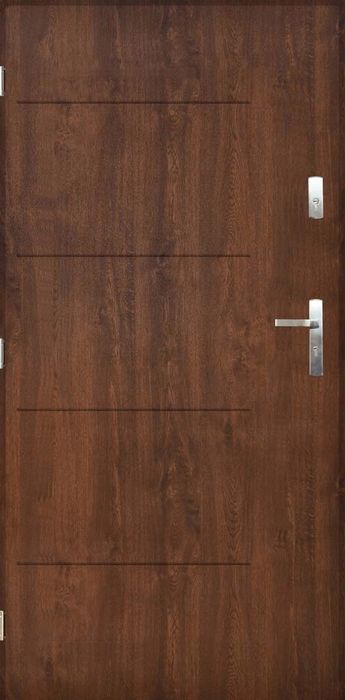 Drzwi KACPRZAK 90x200 Drzwi Zewnętrzne Samba Orzech Lewe