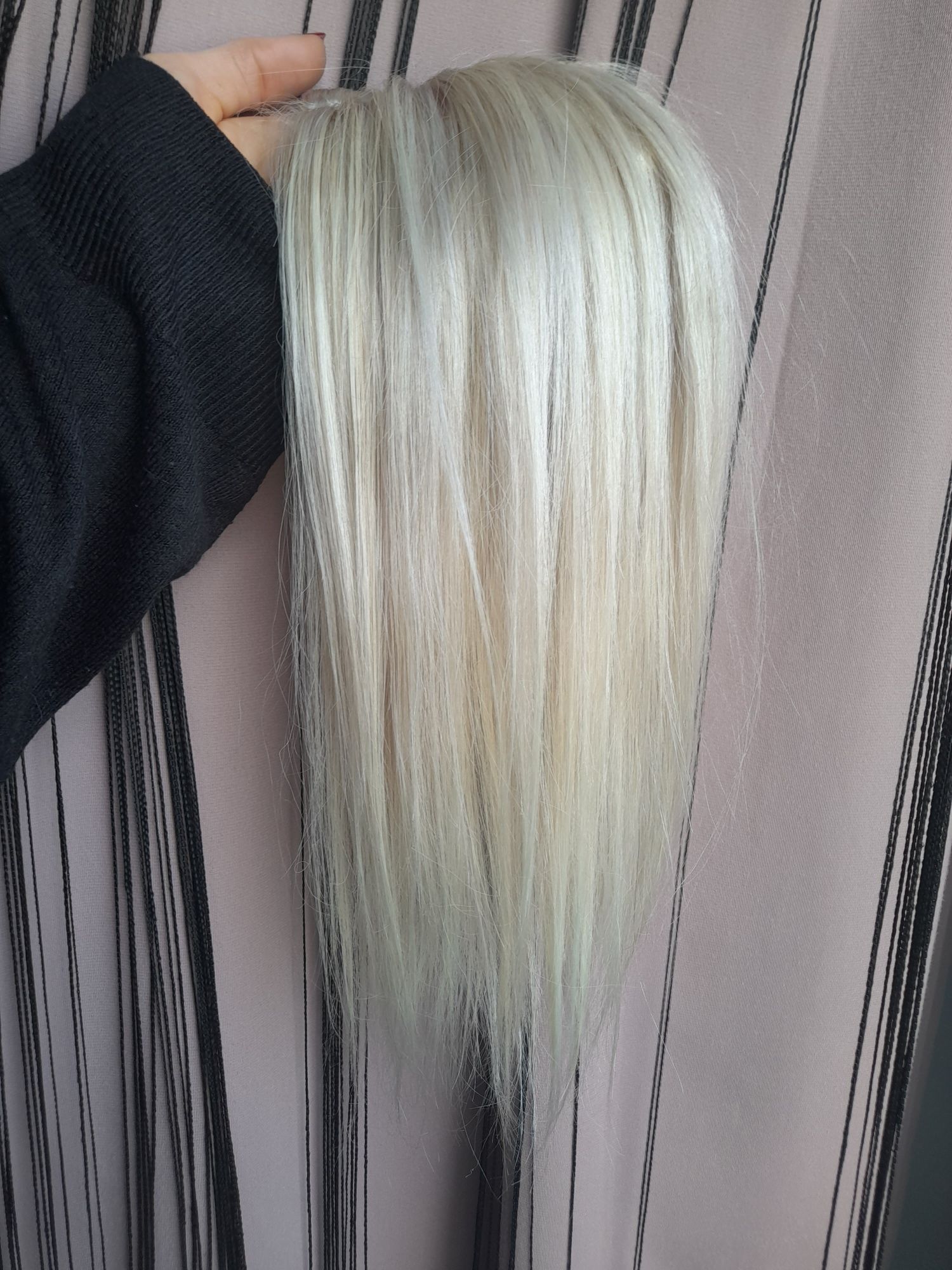 Topper platynowy blond 100% naturalny włos