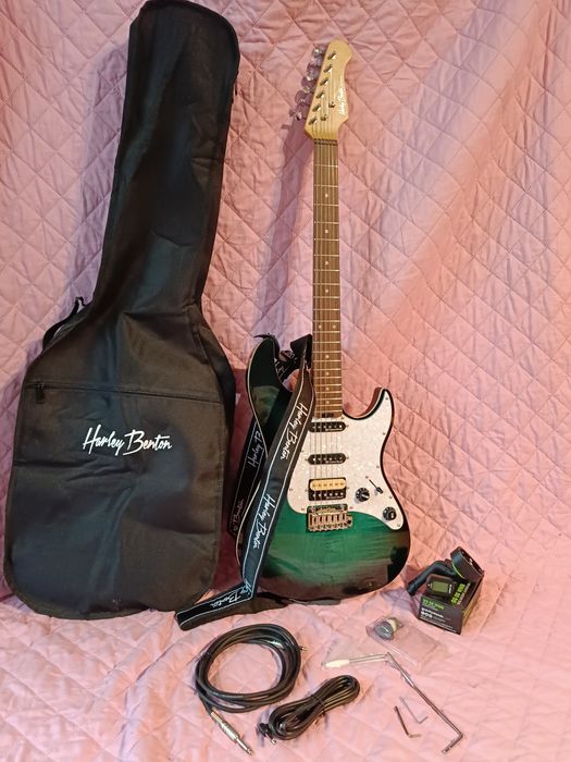 Gitara elektryczna Harley Benton   HARLEY BENTON ST-MODERN HSS FBLB