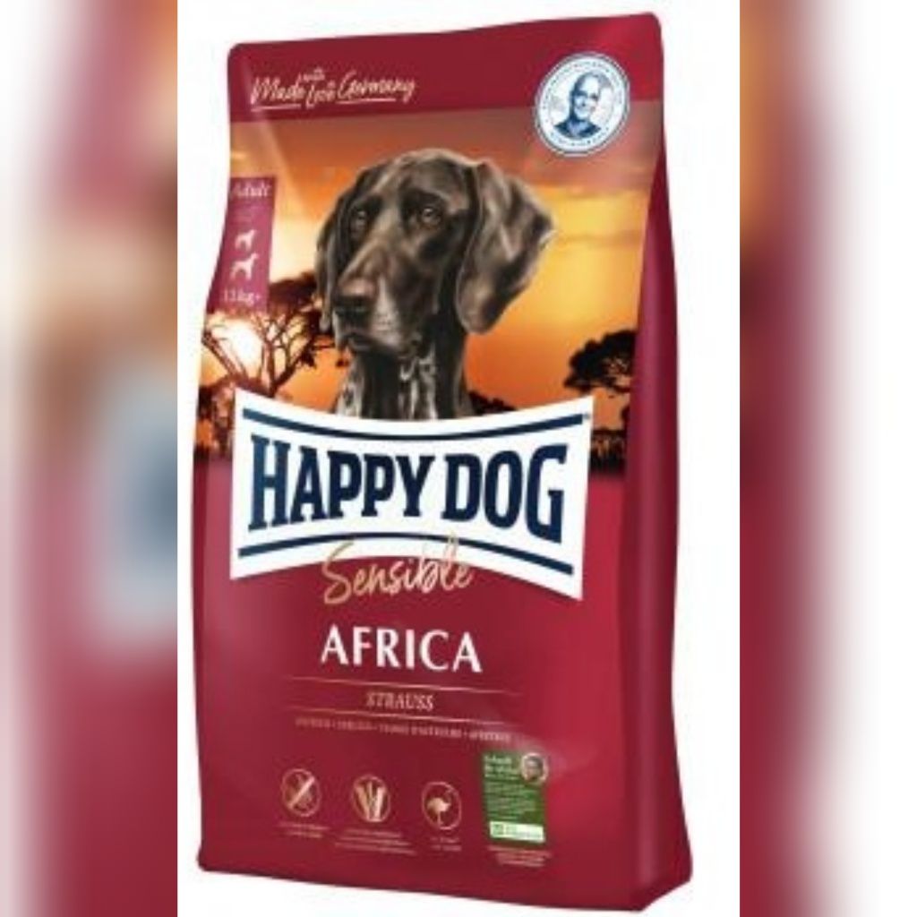 Сухой корм для собак Happy Dog Sensible Africa вес 4 кг, вес 12,5 кг