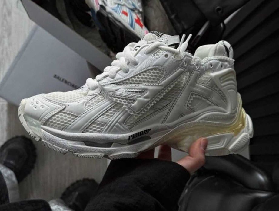 Кожаные кроссовки Balenciaga Runner Trainer кросівки баленсиага раннер