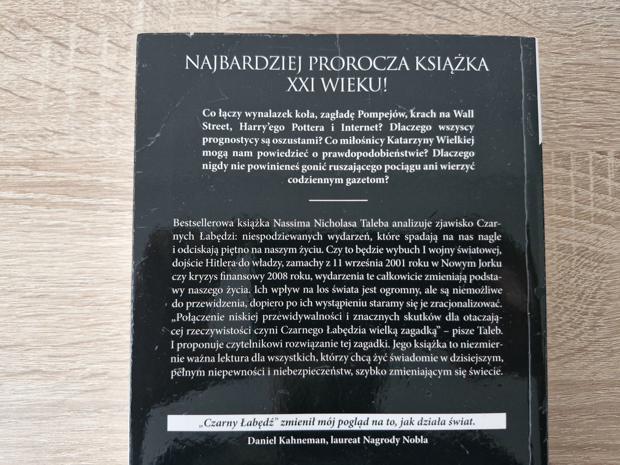Książka Nassim Nicholas Taleb Czarny Łabędź