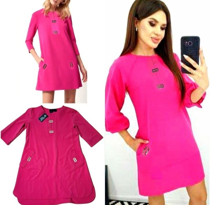 Яскрава рожева сукня Philipp Plein