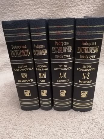 4 tomy Podręczna Encyklopedia mini, medycyny
