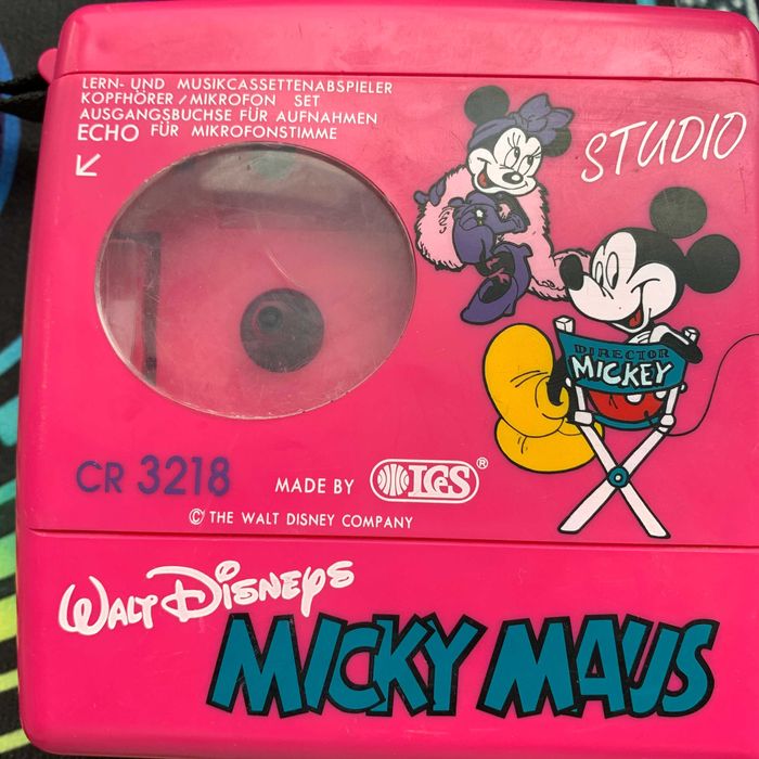 Вінтажний касетний плеєр з диктофоном Walt Disney CR 3218