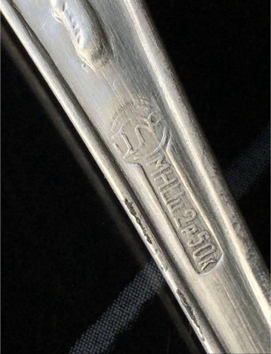 Срібні ложки з нейзильберу 12 шт. МНЦ