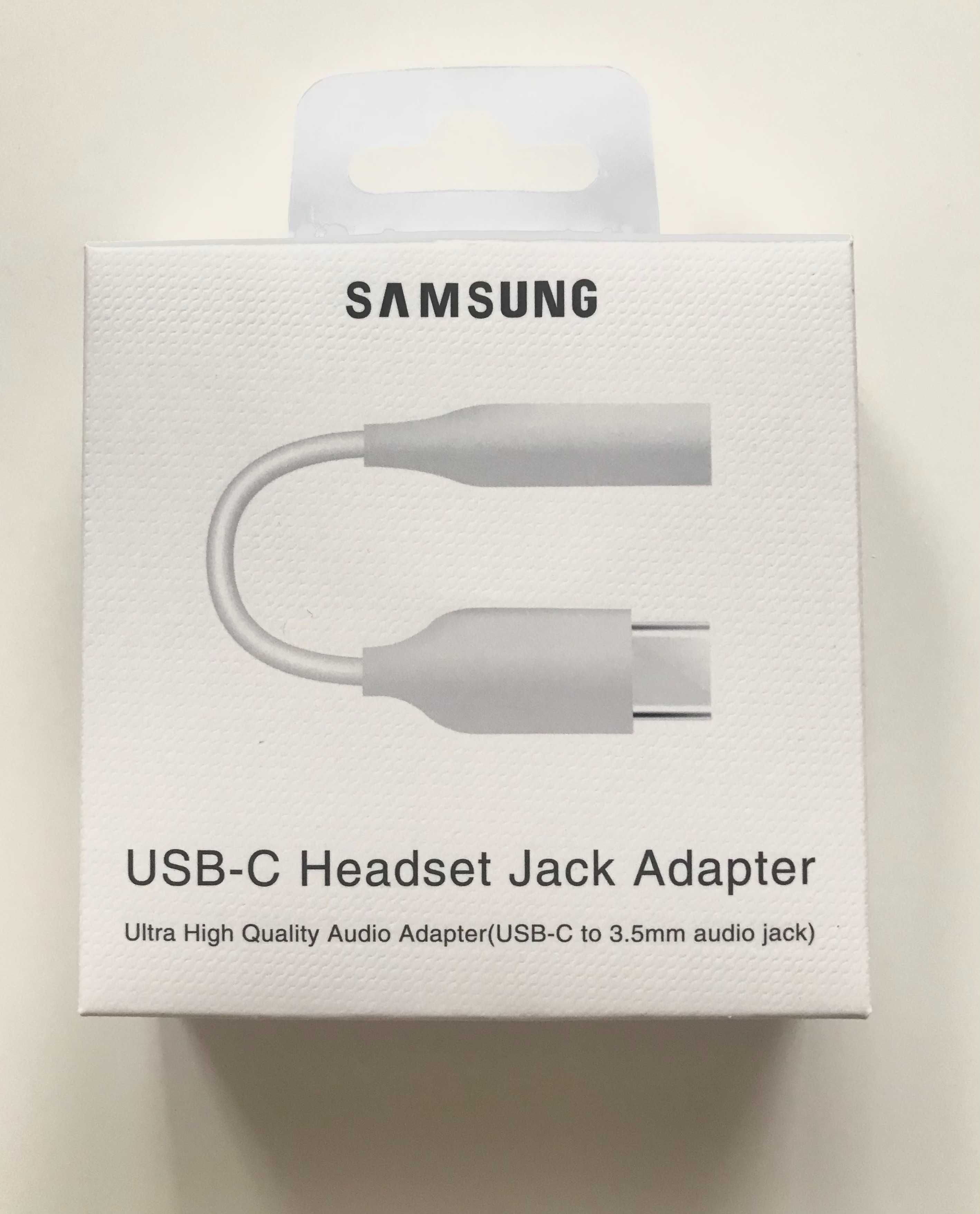 Kabel Przejściówka USB-C na AUX Adapter do Samsunga Typu C 3,5mm Jack