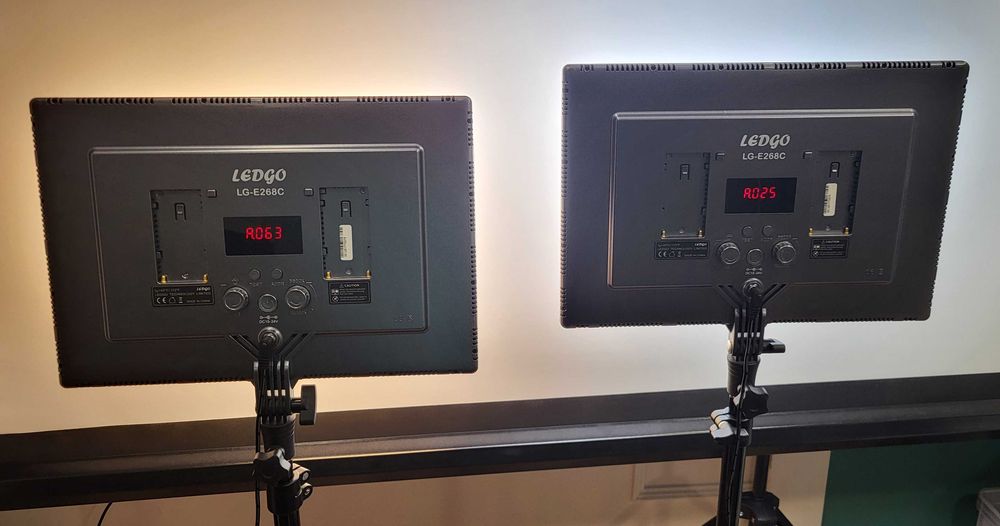 Zestaw lamp fotograficznych lampy studyjne LEDGO LG-E268C