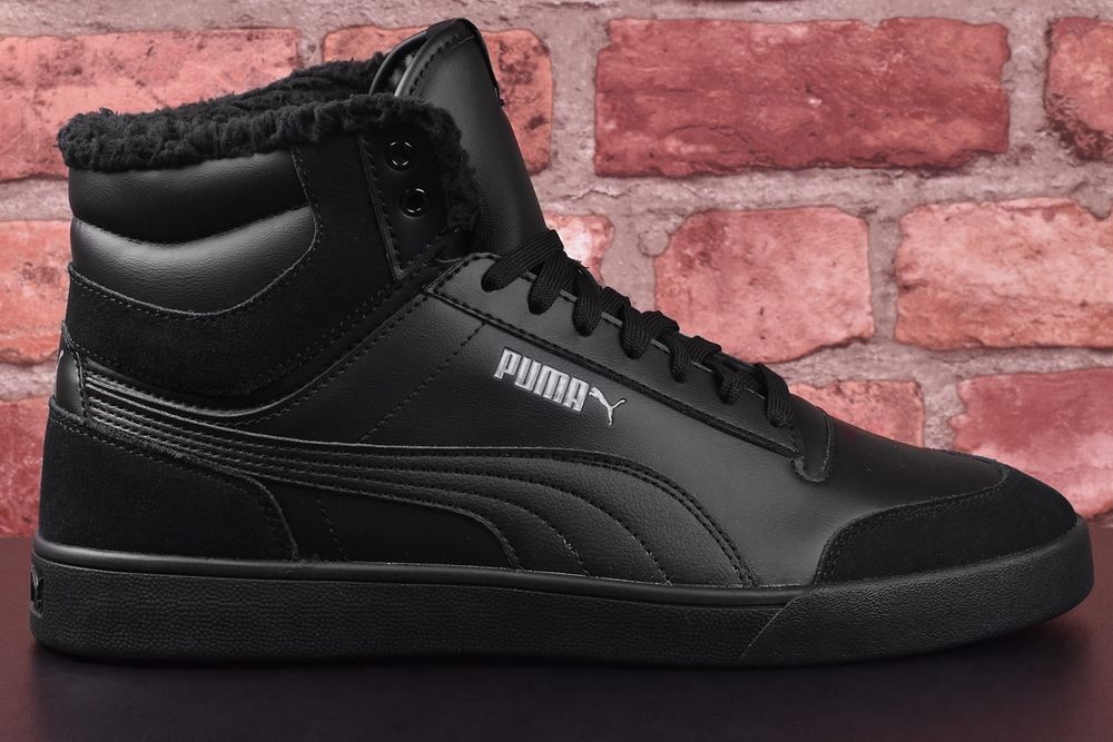 Buty Zimowe Puma Shuffle Mid Fur czarne ocieplane - 42 WYSYŁKA 24H