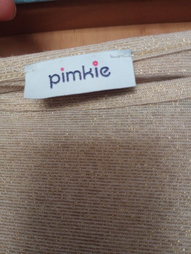 Złota tunika bluzka