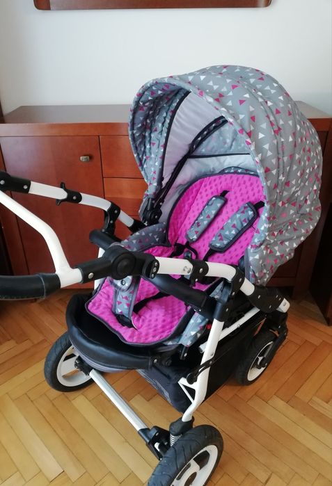 WÓZEK SPACEROWY + plecak + pokrowiec + parasolka
