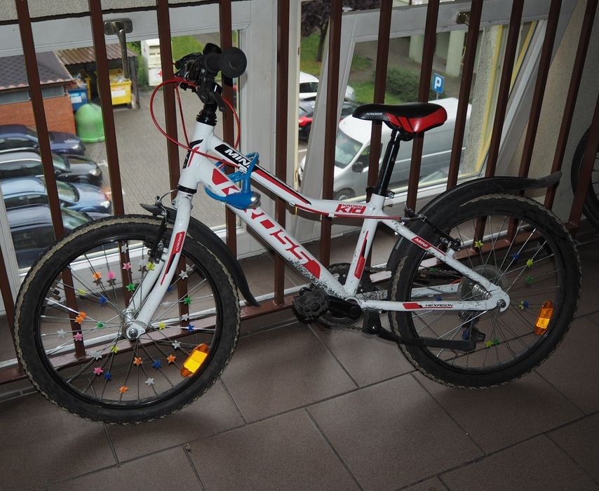 Rower dziecięcy 20 cali Kross Hexagon Mini biało- czerwony