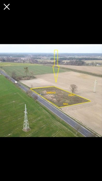 Działka 5 tys m2 Tarkowo Górne przy trasie 25