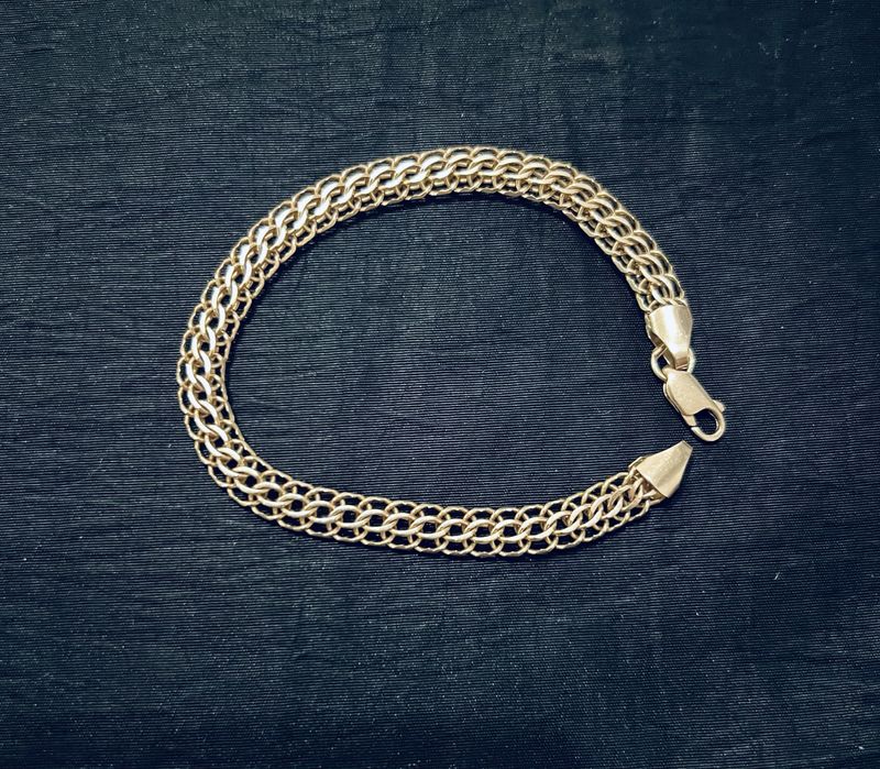 Женский браслет золотой размер 19 / 9 грамм.золото 585 пробы
