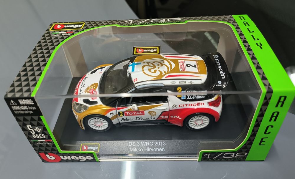 BBURAGO DS3 WRC 2013 Mikko Hirvonen 1:32 Burago