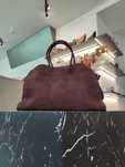 Сумка The Row Soft Margaux 15 Bag in Suede Mocha