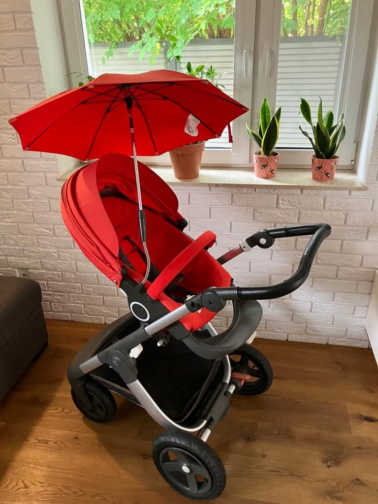 Wózek 3w1 Stokke Traizl głęboko spacerowy + fotelik + akcesoria