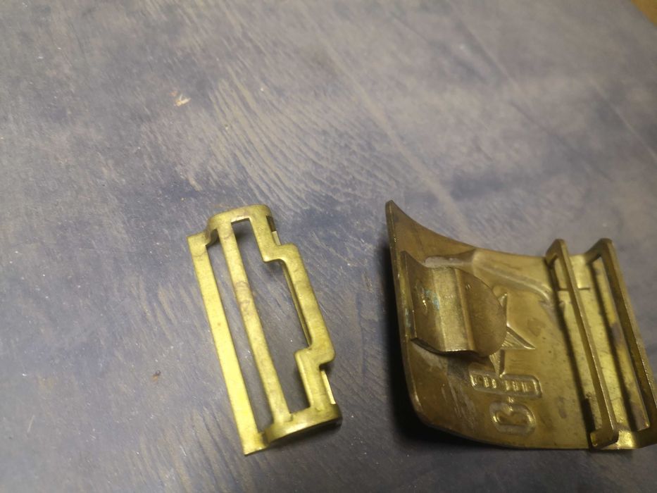 Пряжка и зацеп на ремень мор флот СССР якорь и серп и молот