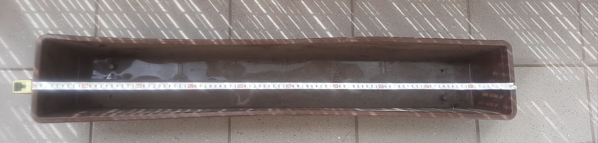 Skrzynka balkonowa 100cm x 16 cm brązowa