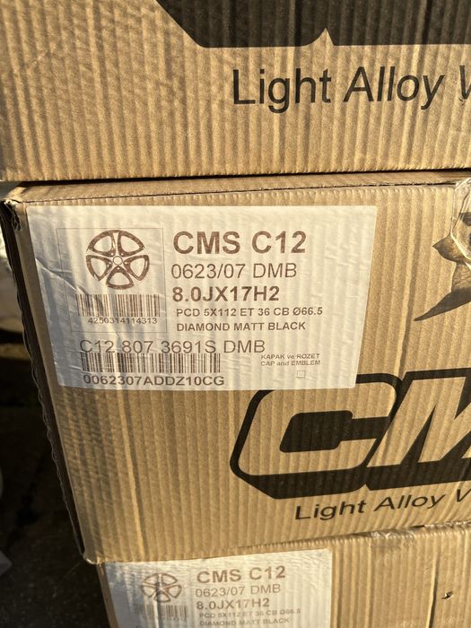 Нові диски CMS C12 R17 5x112 Diamond Matt Black