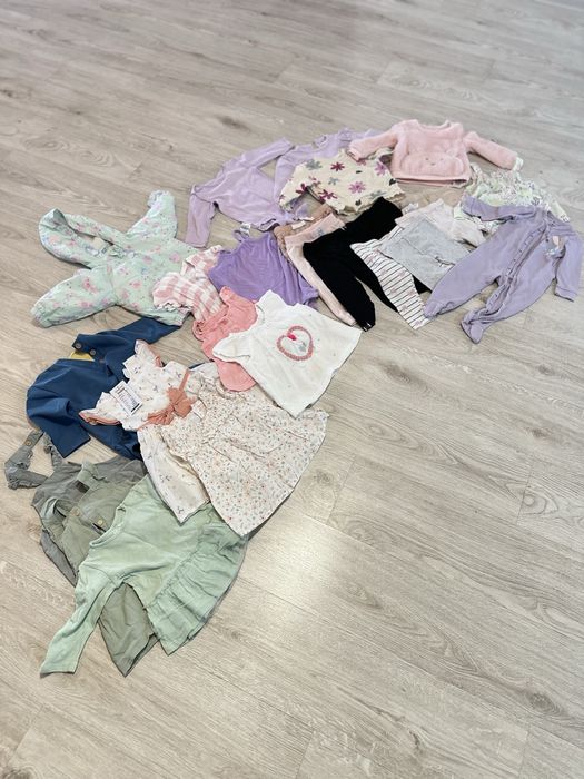 Paka ubran dla dziewczynki rozmiar 80