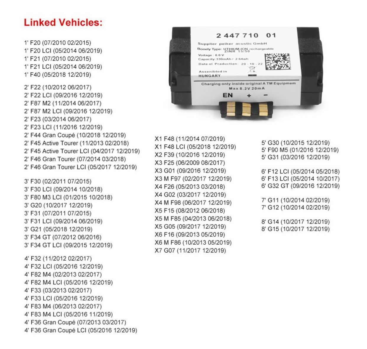 BMW акумулятор atm контроллера telematik BMW 84102447710