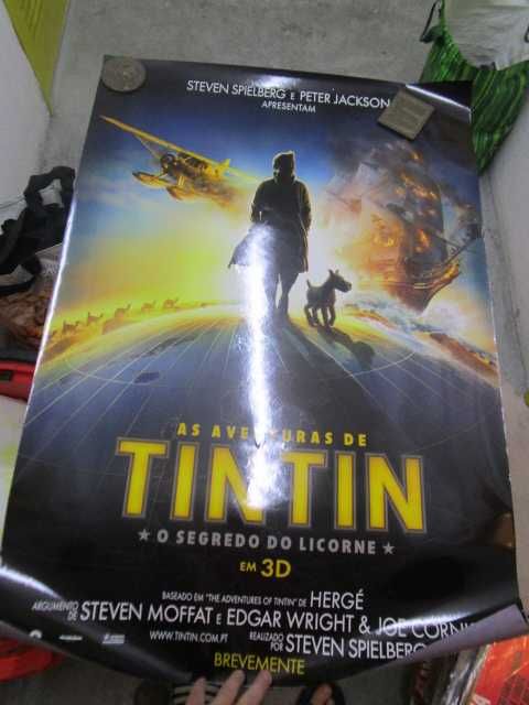 cartazes originais filmes usados nos cinemas TINTIN