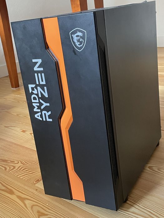 Torre amd ryzen 5 3600 rtx 3050 8gb 80gb ram 512 nvme 512 ssd monitor