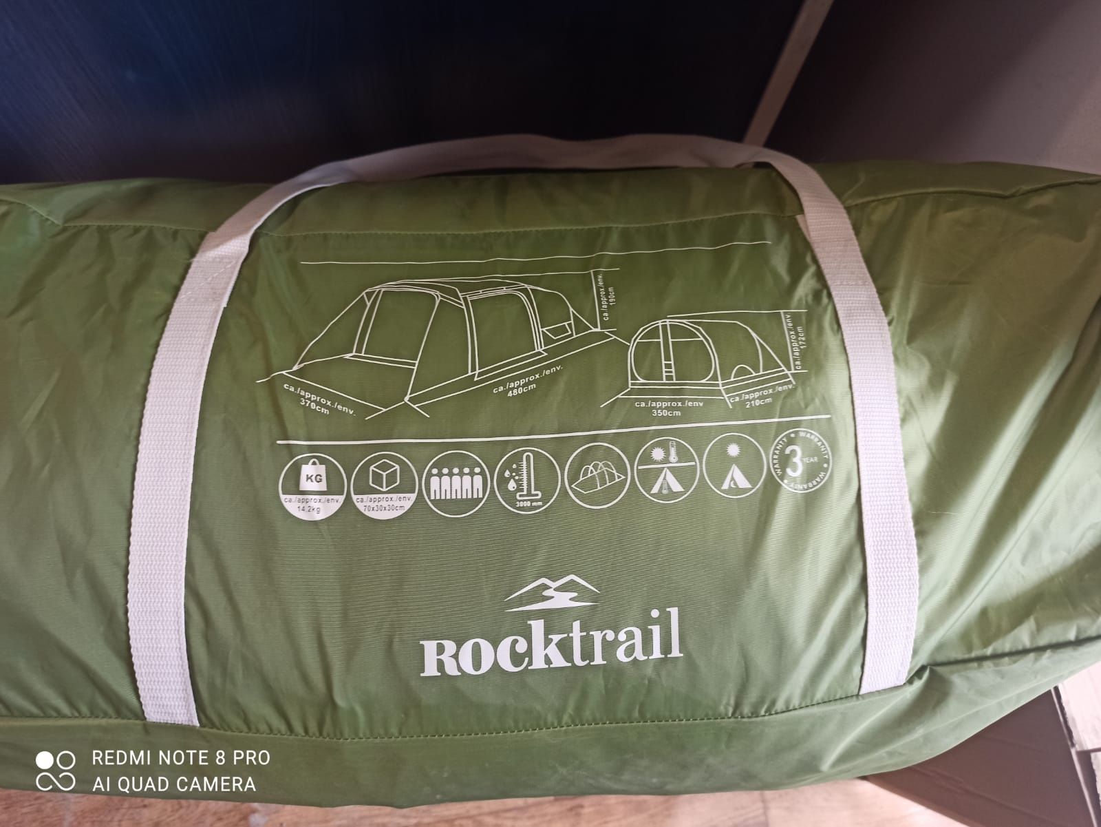 Zaciemniony namiot rodzinny Rocktrail dla 5 osób