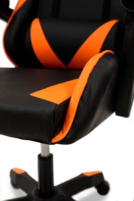 Крісло Геймерське Слім Чорний/Помаранчевий