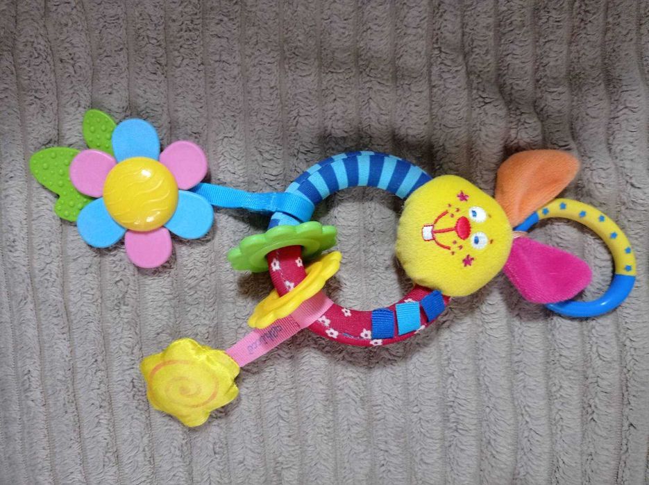 Chicco мягкая погремушка грызунок подвеска на кроватку коляску люльку