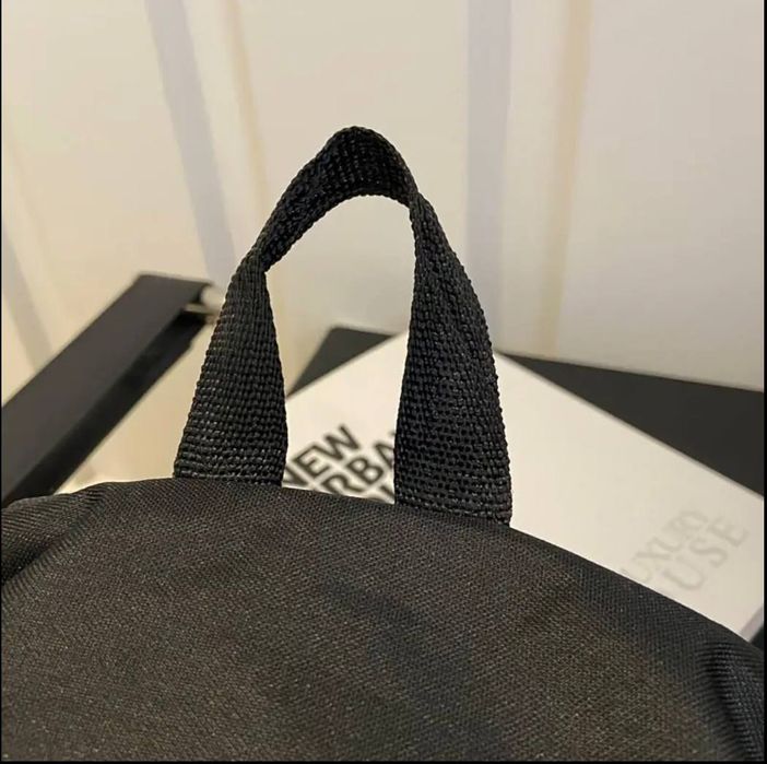 Черный спортивный рюкзак универсальный без принтов