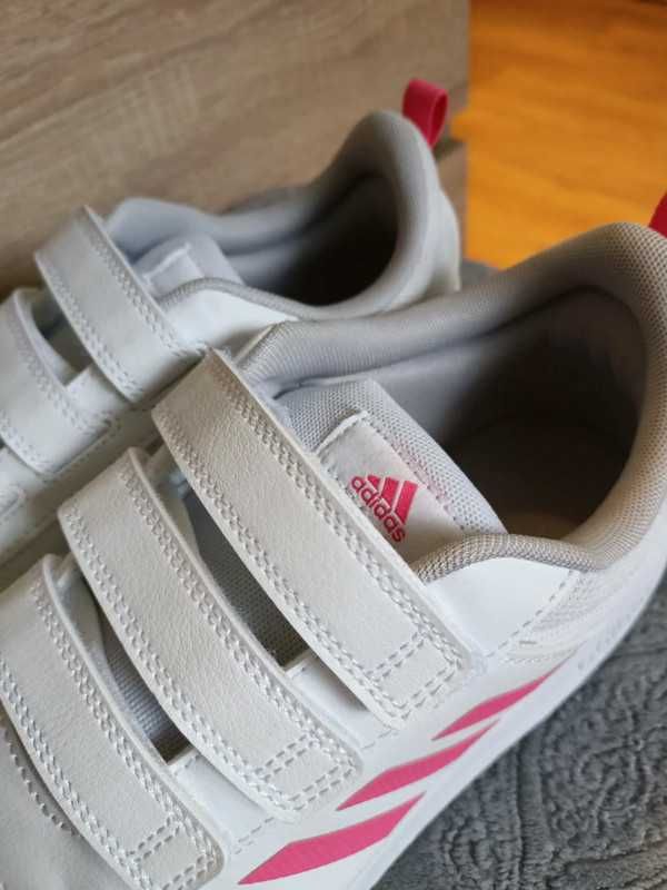 Buty sportowe Adidas 40/25,5 białe neonowy róż jesienne