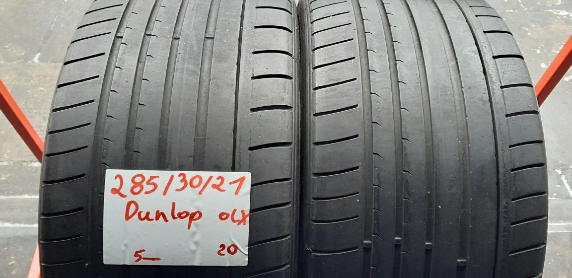 Opony Letnie 285÷30÷21÷.DUNLOP.ROK 2020.Cena 200 zł szt.Montaż.Wysyłka