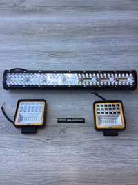 LED BAR 420W i 2 x 126W lampy robcze 12-24V 6500k NOWE