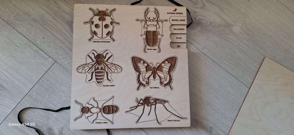 Puzzle warstwowe STUKA PUKA do biedronki przyszedł żuk Jak nowe